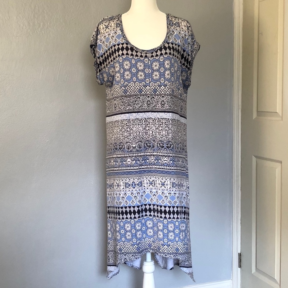 Dept 222 pocketed blue dress